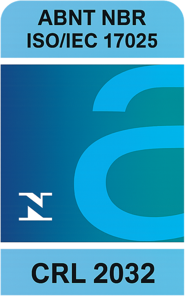 Selo INMETRO – Laboratório Acreditado CRL 2032